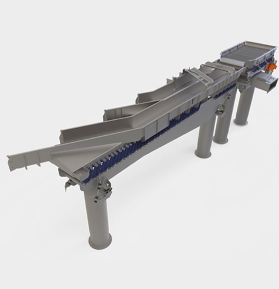 Dewatering vibrating channels
