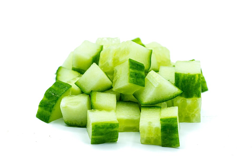 Cucumber cubes                          